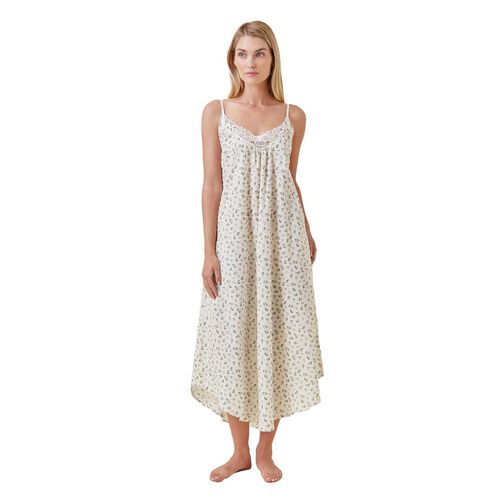Papinelle Swiss Dot Lace Front Maxi Nightie